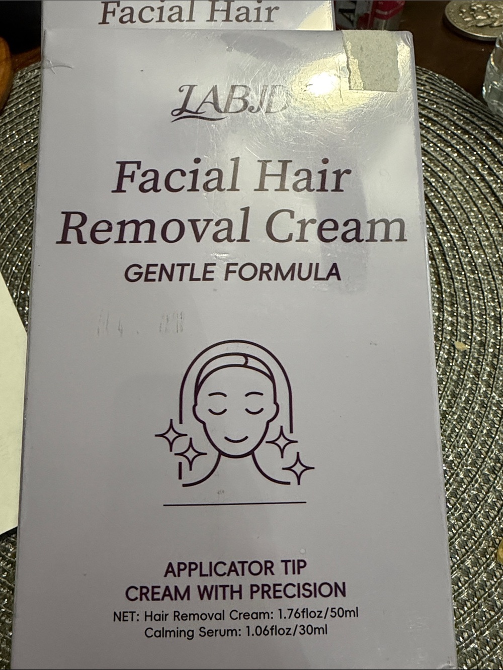 LABJD Facial Hair Removal Cream - Gentle Formula - Pale Lavender ••NEW••